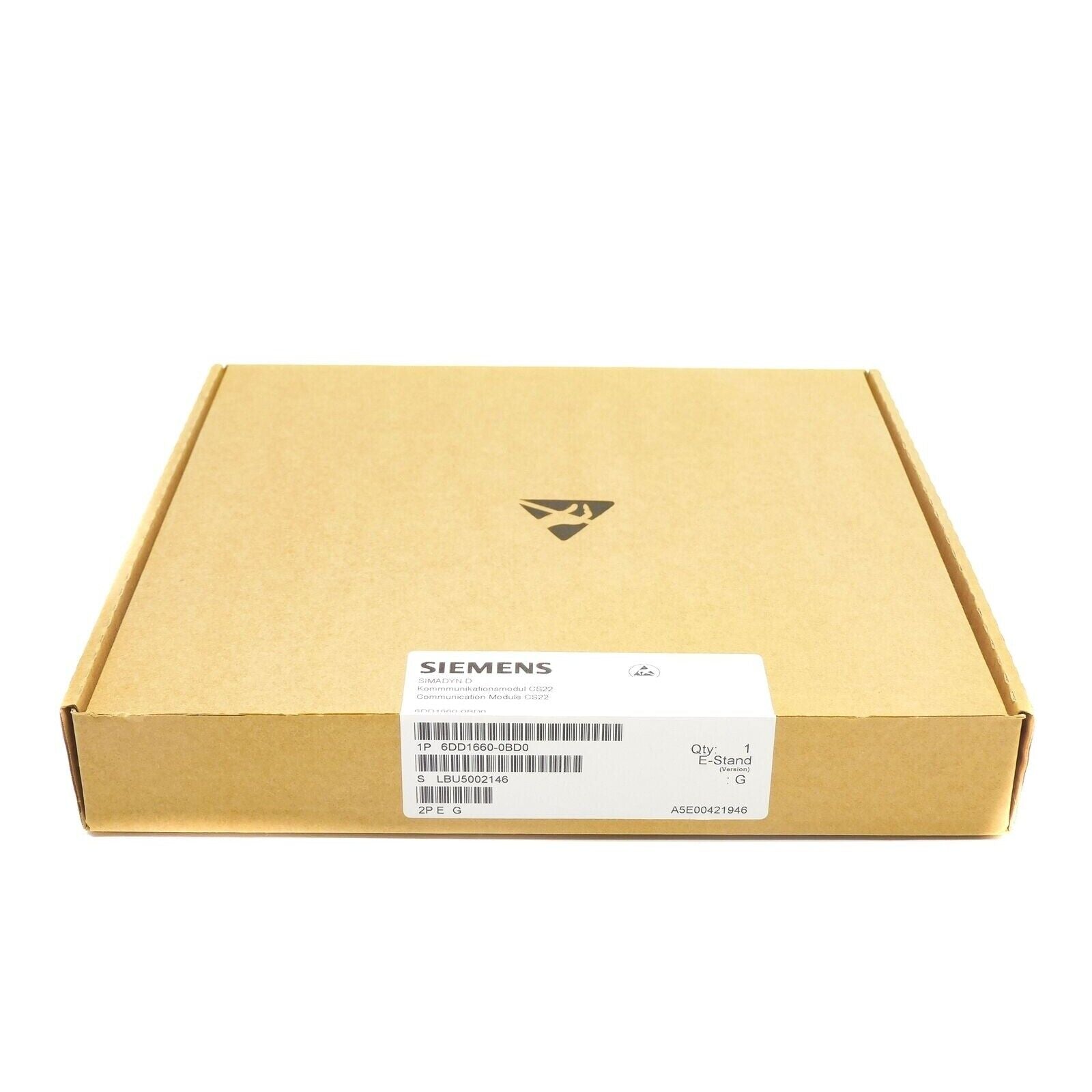 Siemens SIMADYN D Communication Module CS22 in brown cardboard box, industrial automation part