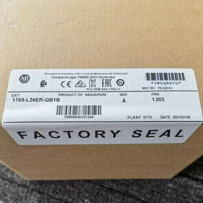 Allen-Bradley 1769-L24ER-QB1B CompactLogix Controller Factory Seal, Singapore Origin
