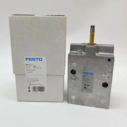 Festo MFH-3-1/2 9857 Solenoid valve, industrial automation part, pneumatic valve, metallic structure, Made in China