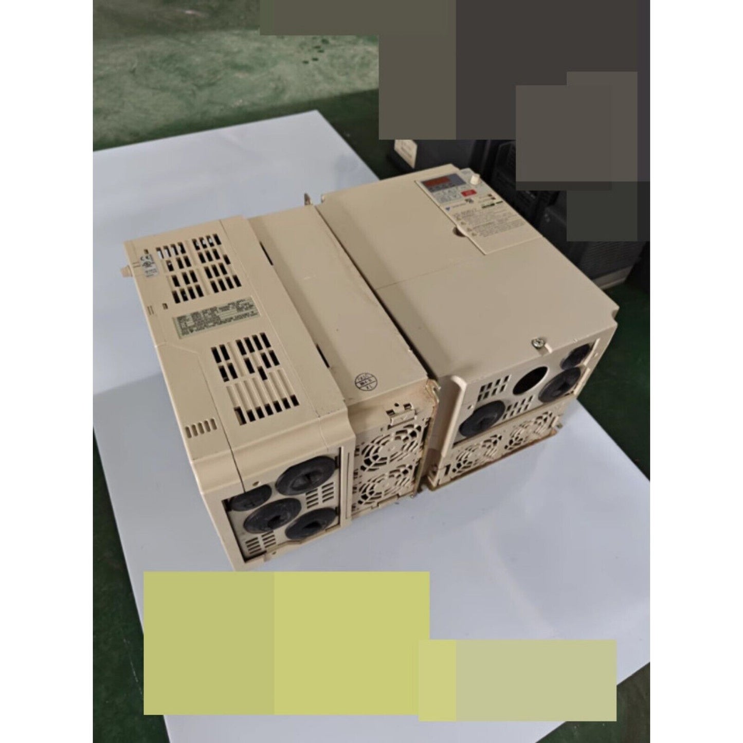 YASKAWA Inverter CIMR-V7AT45P5 5.5KW, industrial automation equipment, beige color