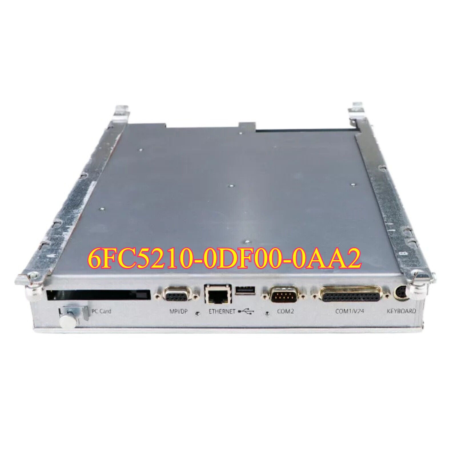 Siemens 6FC5210-0DF00-0AA2 PLC Control Unit, industrial automation part with various ports