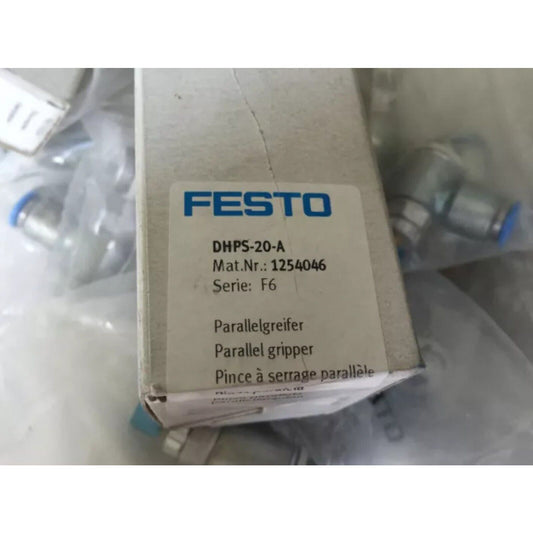 Festo DHPS-20-A parallel gripper, industrial automation part.