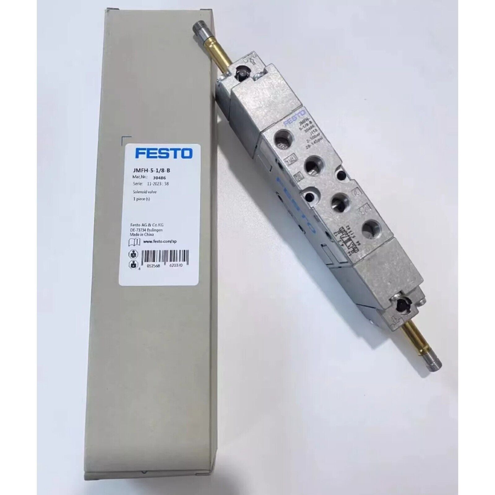 Festo JMFH-5-1/8-B Industrial Solenoid Valve, Model 30486, automation part