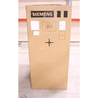 Siemens S120 BASIC LINE MODULE packaged in a brown cardboard box, ready for shipment. Industrial automation part.