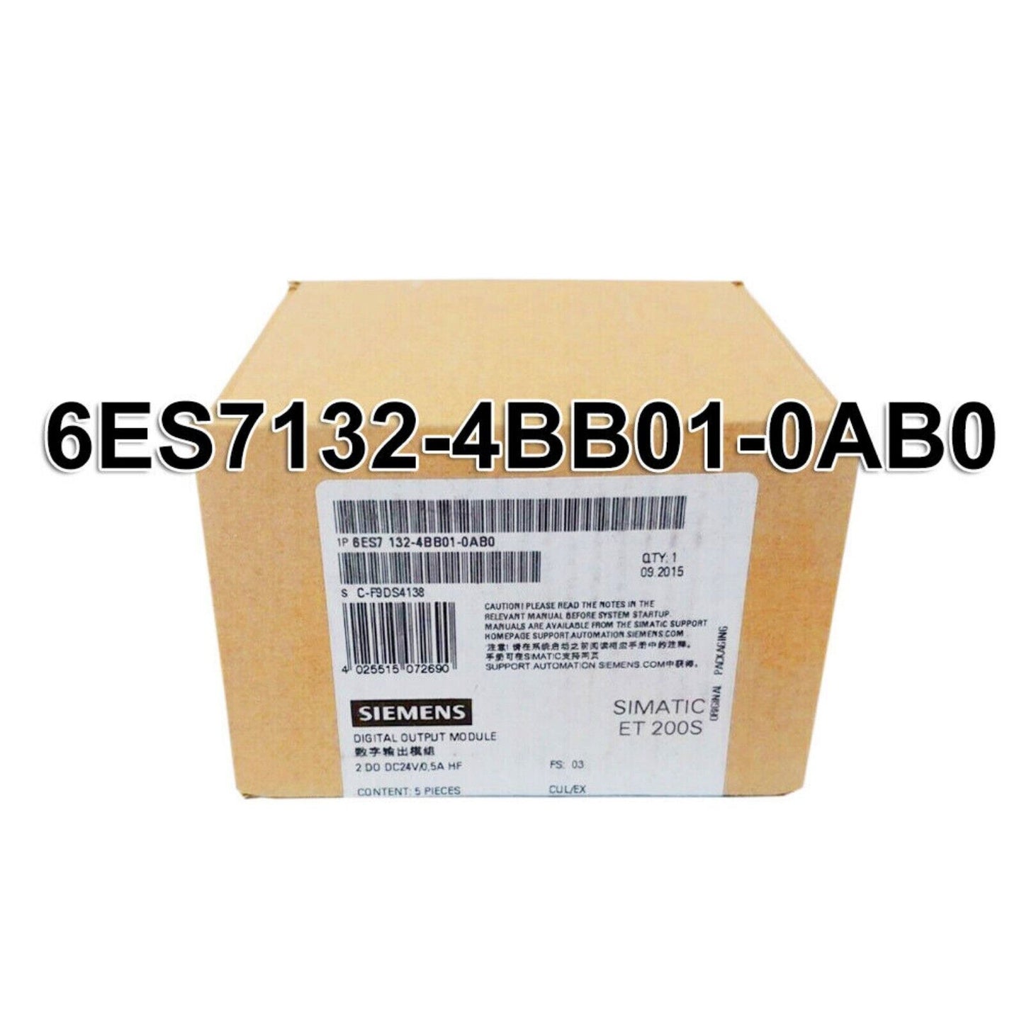Industrial Communication | Siemens | 6ES7 132-4BB01-0AB0 6ES7132-4BB01-0AB0 SIMATIC DP Modules for ET200S