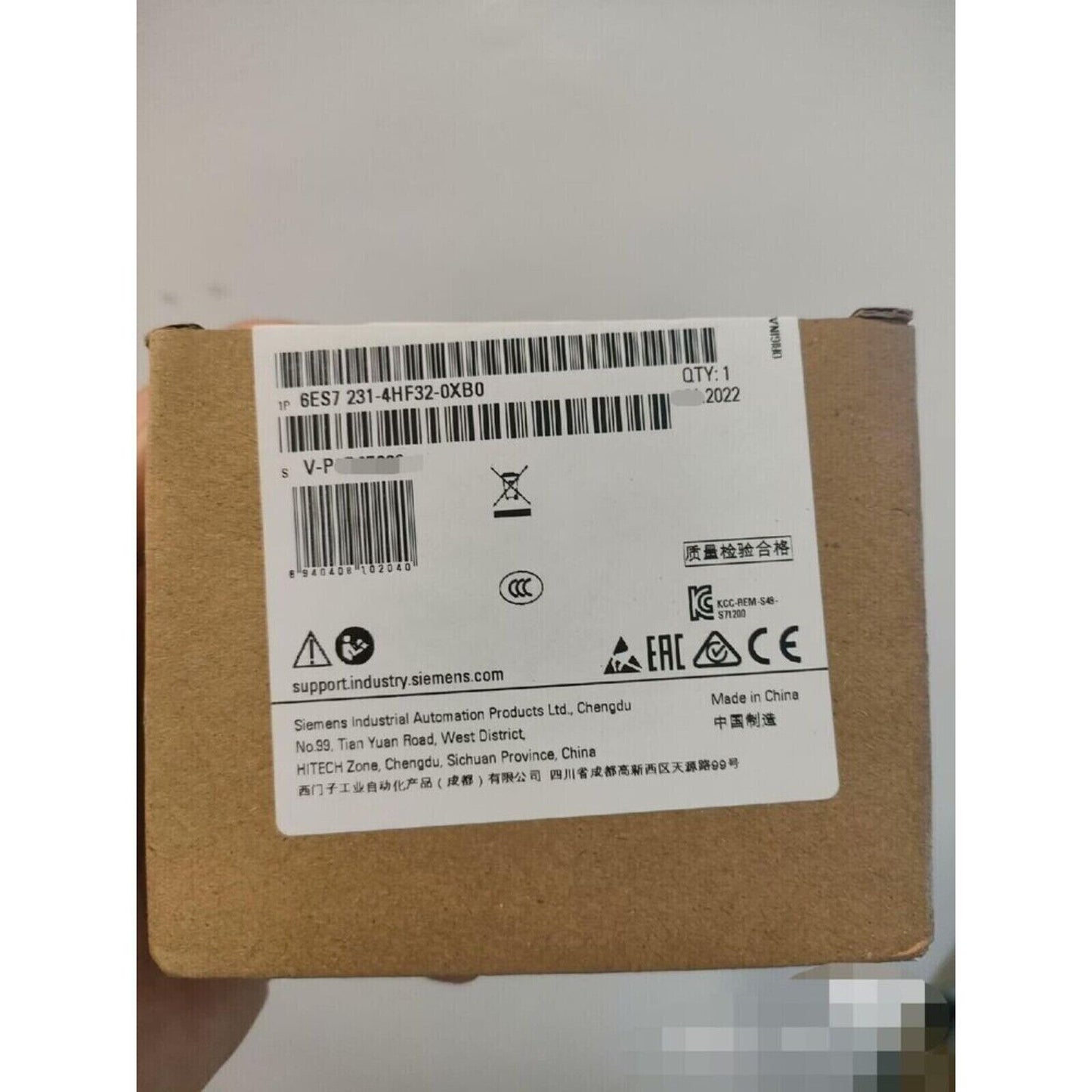Siemens SIMATIC S7-1200 Analog Input Module 6ES7 231-4HF32-0XB0 in Packaging, Industrial Automation Component