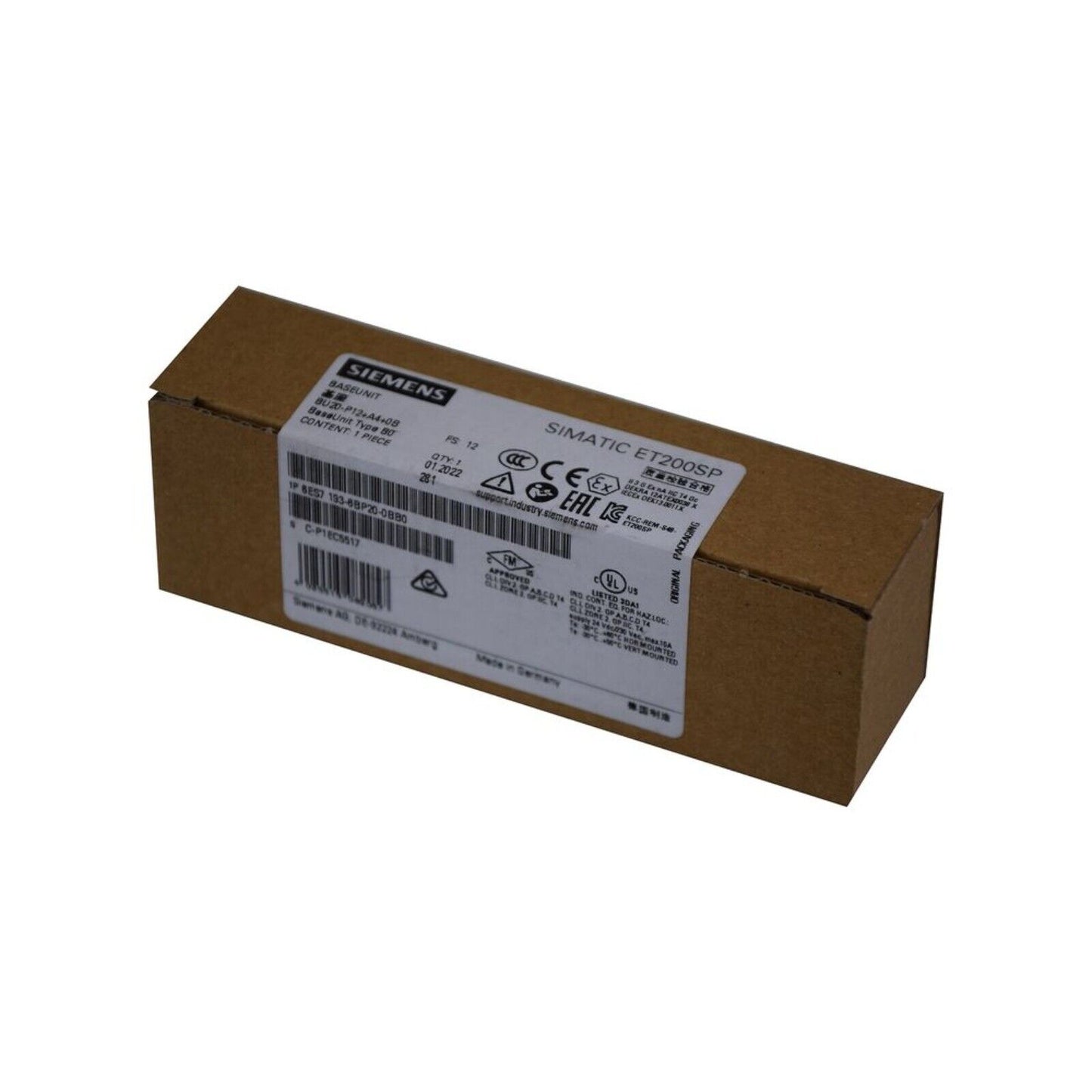 Siemens SIMATIC ET 200SP BaseUnit PLC Module in box