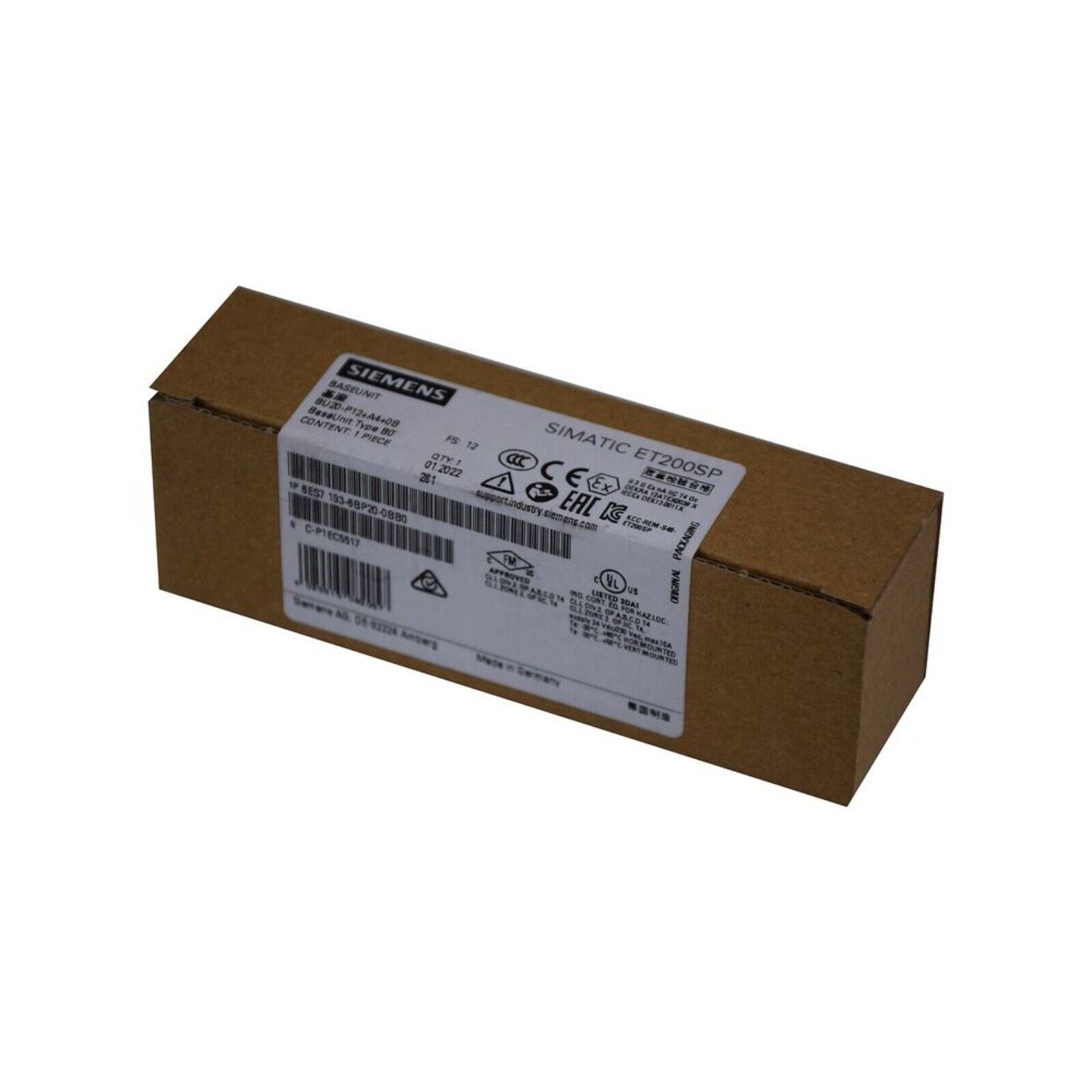 Siemens SIMATIC ET 200SP BaseUnit PLC Module in box