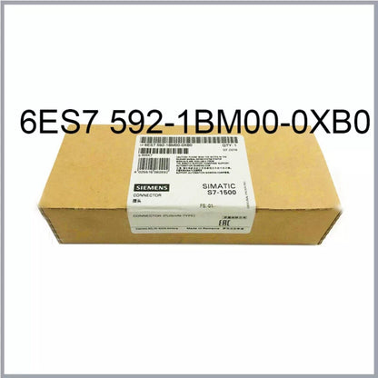Siemens SIMATIC S7-1500 6ES7592-1BM00-0XB0 Backplane Bus Connector packaging, push-in design, product code 6ES7592-1BM00-0XB0