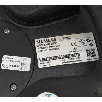 HMI Device | Siemens | 6AV6645-0AB01-0AX0 Simatic Mobile Panel 177DP 6AV6 645-0AB01-0AX0