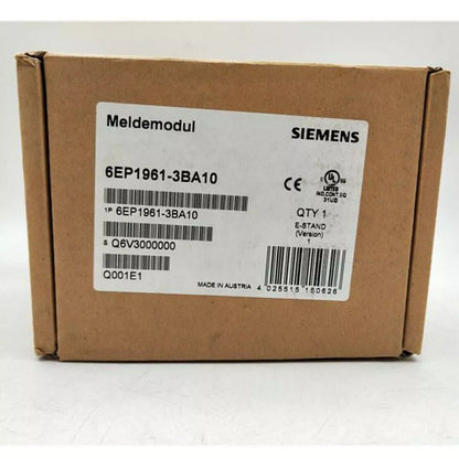 Siemens 6EP1961-3BA10 signaling module box, industrial automation part, CE certified.