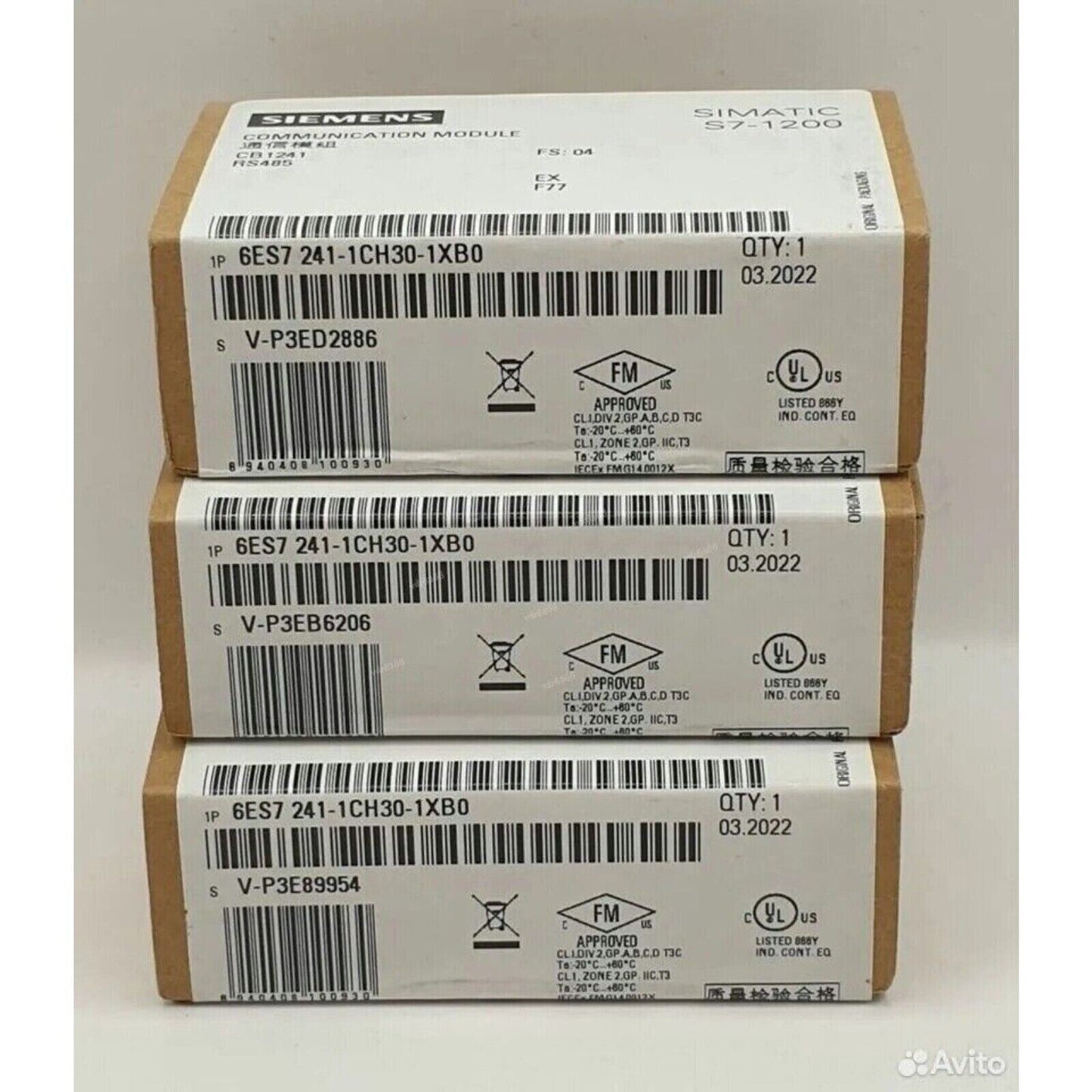 Siemens SIMATIC S7-1200 CB 1241 modules, 6ES7241-1CH30-1XB0, industrial automation, quantity 1, original packaging
