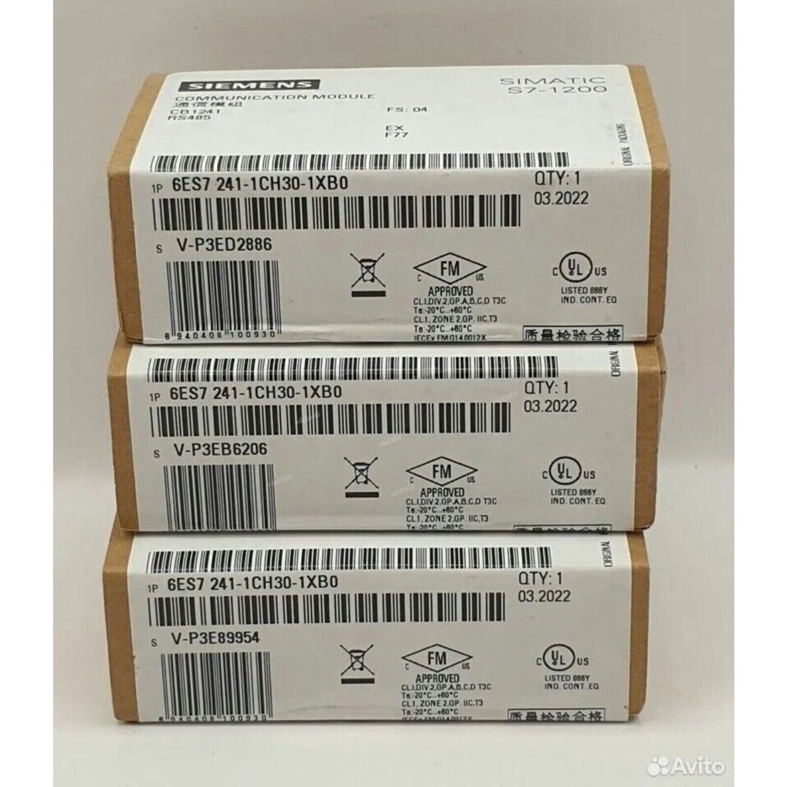 Siemens SIMATIC S7-1200 CB 1241 modules, 6ES7241-1CH30-1XB0, industrial automation, quantity 1, original packaging