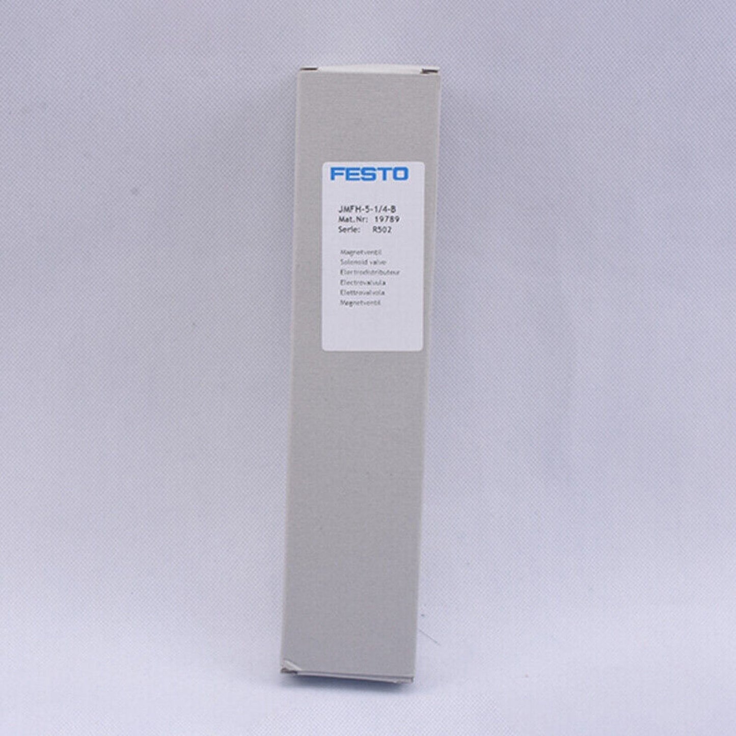 Festo JMFH-5-1/4-B Solenoid Valve box, industrial automation part. Model 19789.