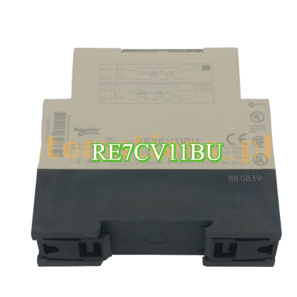 Schneider Electric RE7CV11BU time relay, industrial automation component.