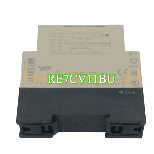 Schneider Electric RE7CV11BU time relay, industrial automation component.