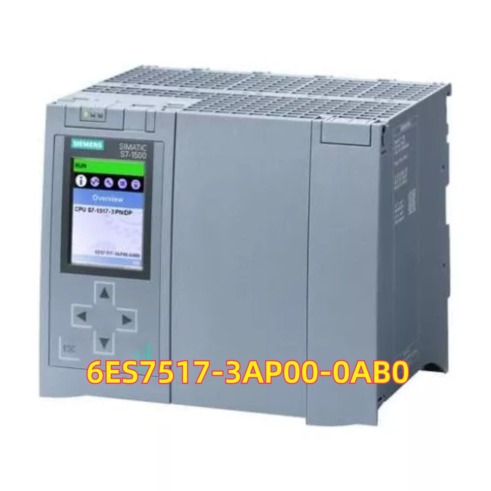 Siemens SIMATIC S7-1500 CPU 1517-3 PN/DP Controller, 6ES7517-3AP00-0AB0, PLC Automation