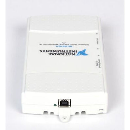 National Instruments USB-6211 Multifunction I/O Device, white enclosure with USB port, for data acquisition.