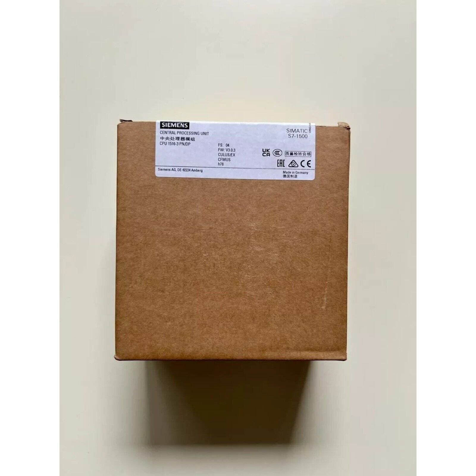 Siemens SIMATIC S7-1500 CPU 1516-3 PN/DP in box, industrial automation part