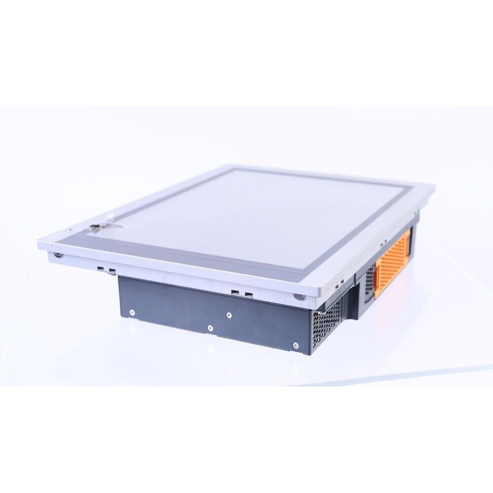 B&R 5AP923.1505-00 Industrial HMI panel, silver frame, gray body, orange vent detail, industrial automation part.