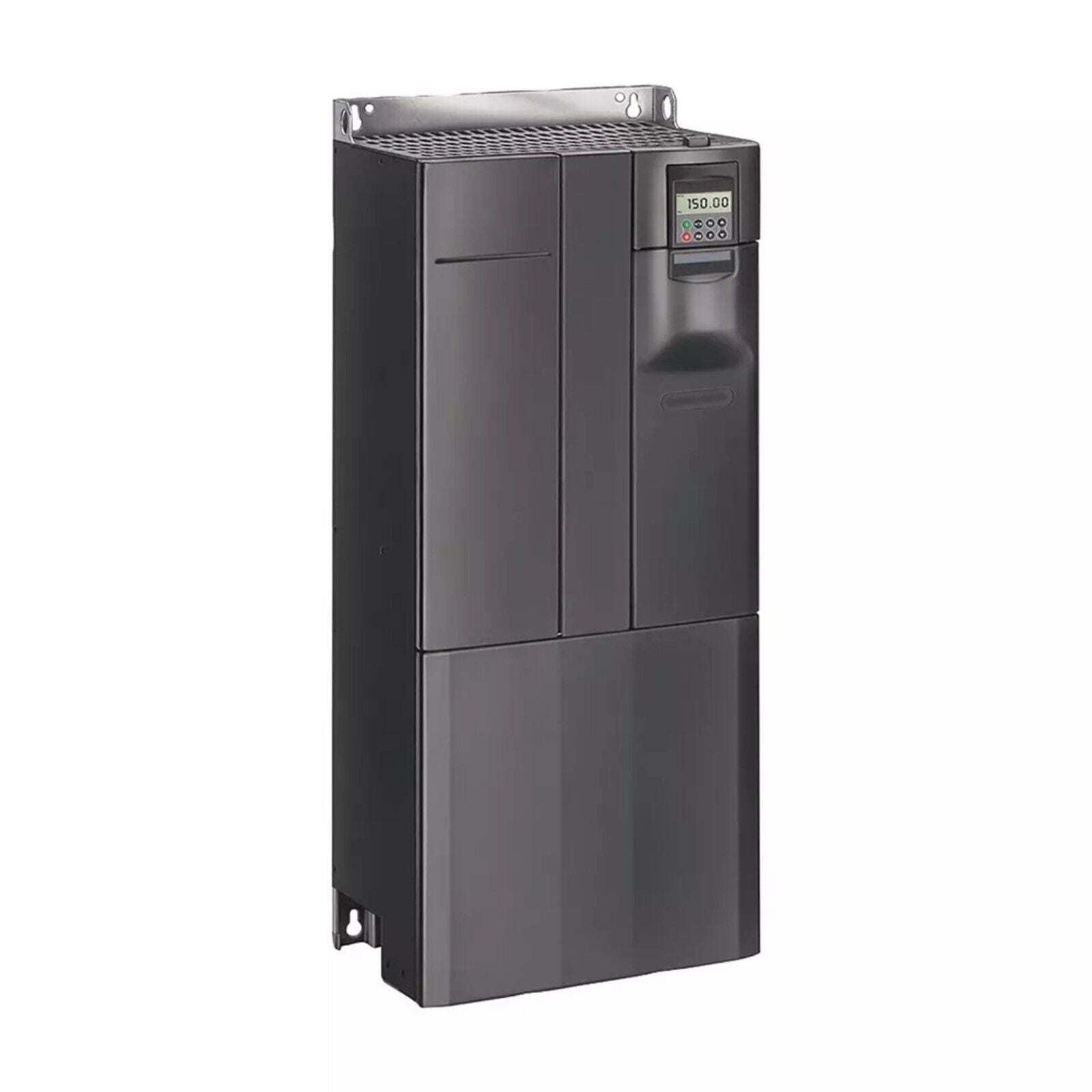 Siemens MICROMASTER 430 drive, featuring a display showing '150.00' and control buttons, industrial automation part.