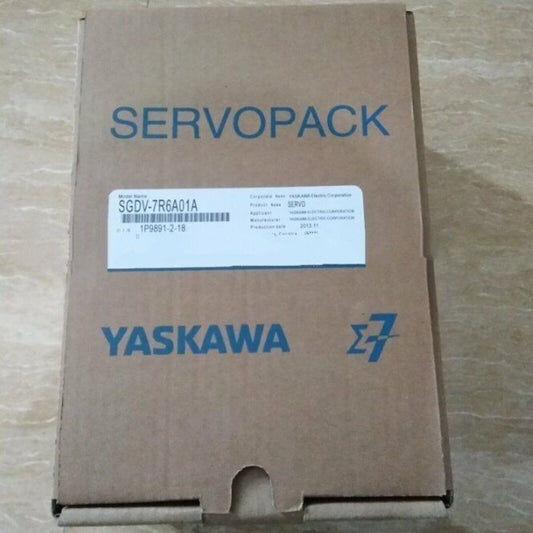 Yaskawa SGDV-7R6A01A Servo Drive Box. Servo Drive SGDV7R6A01A New In Box. Industrial automation parts.