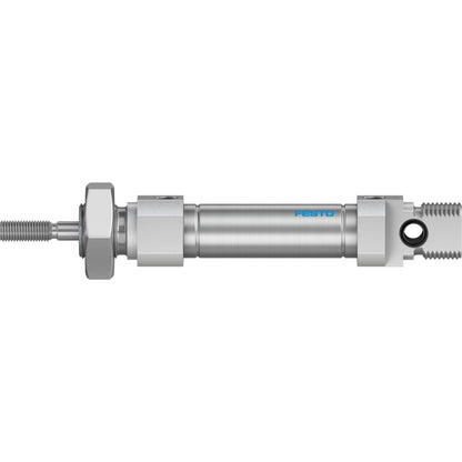 Festo DSNU-10-85-P-A Pneumatic Cylinder, silver cylinder with FESTO logo and threaded rod, automation components.