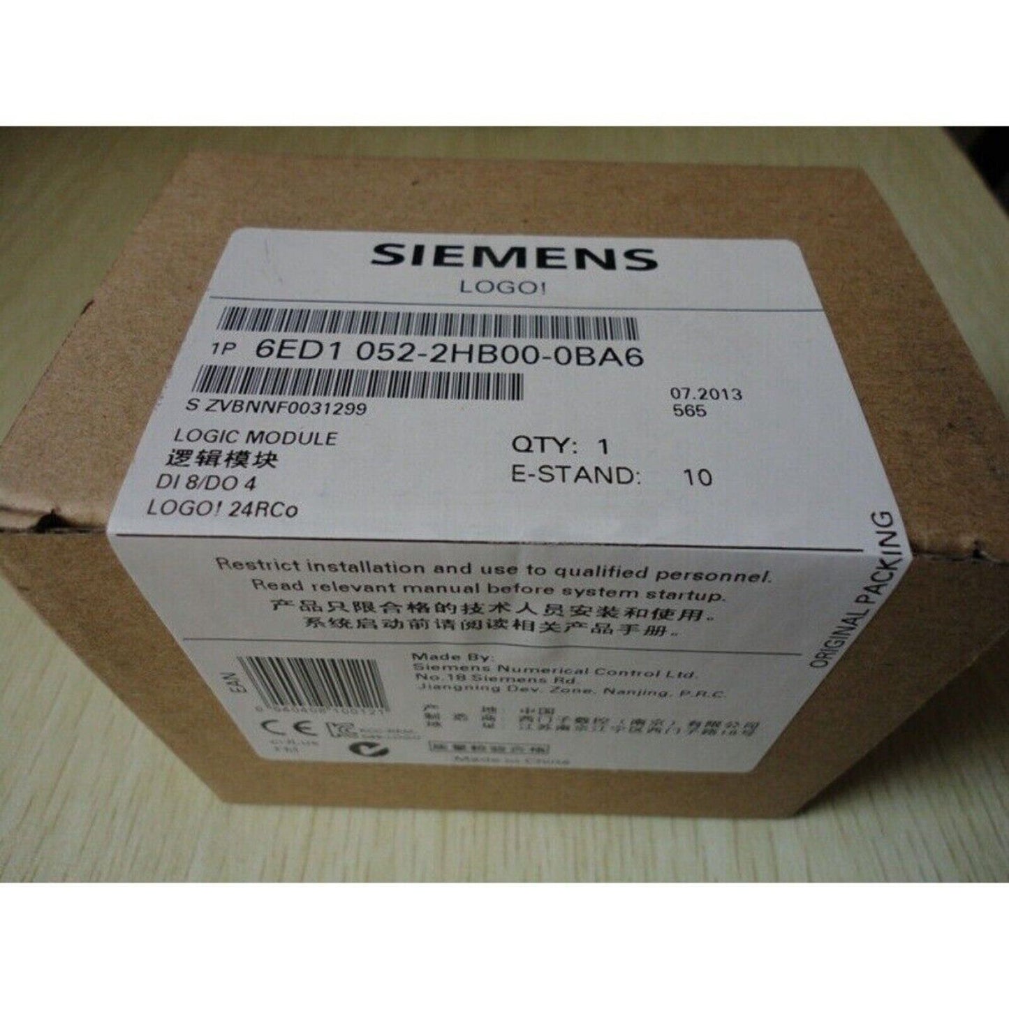 Siemens LOGO! 24RCo PLC Module 6ED1 052-2HB00-0BA6, Industrial Automation Part