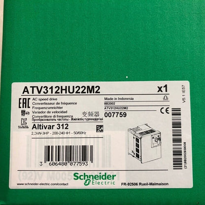 Schneider Electric ATV312HU22M2 frequency drive, Altivar 312, industrial automation component