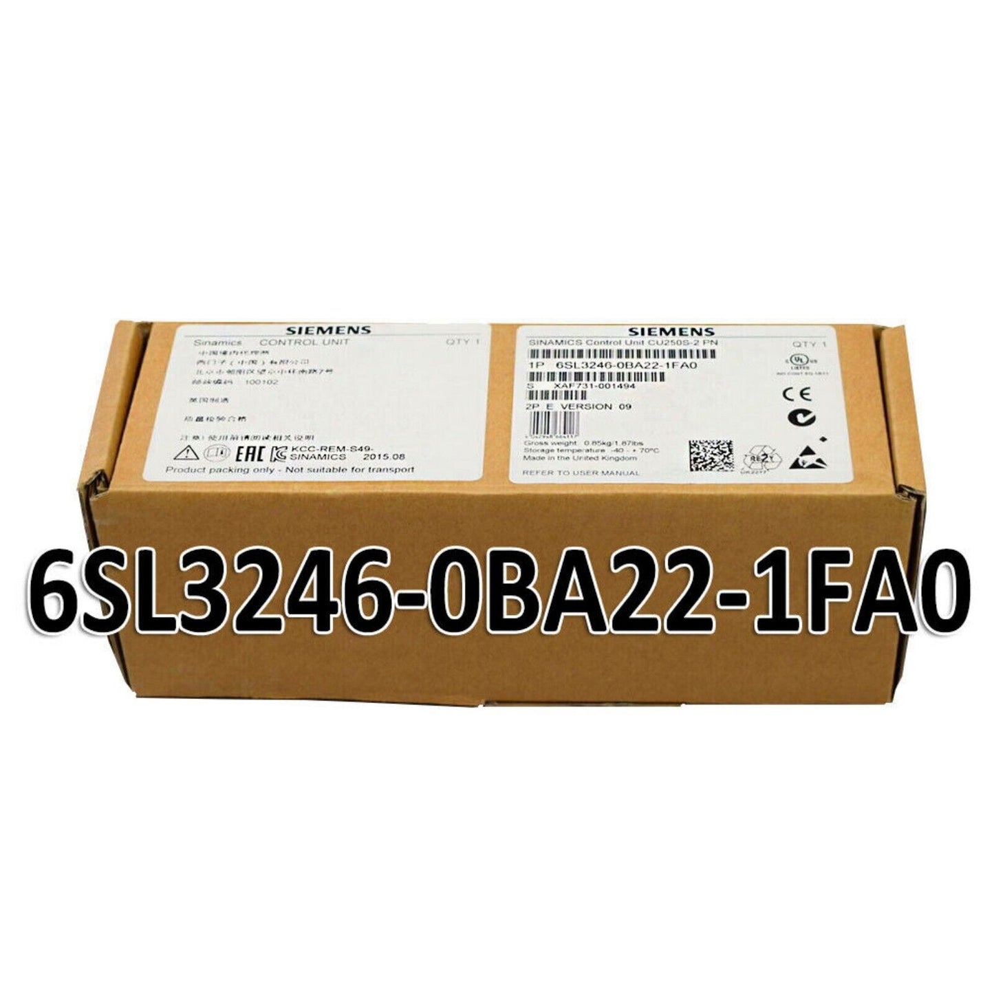 PLC | Siemens | 6SL3 246-0BA22-1FA0 6SL3246-0BA22-1FA0 SINAMICS G120 CONTROL UNIT