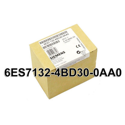 Siemens SIMATIC DP module 6ES7 132-4BD30-0AA0 in original packaging, industrial automation part.