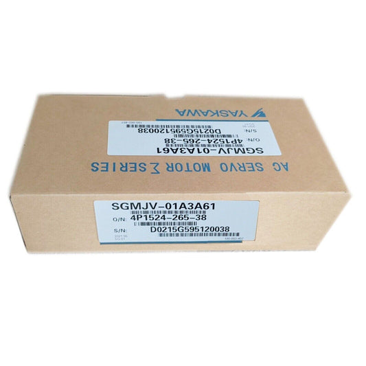 YASKAWA SGMJV-01A3A61 AC Servo Motor, new in box, cardboard box with product information label