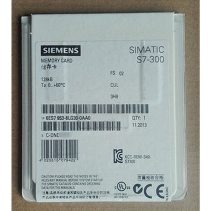 Siemens SIMATIC S7-300 Micro Memory Card 6ES7 953-8LG30-0AA0, 128KB industrial PLC module