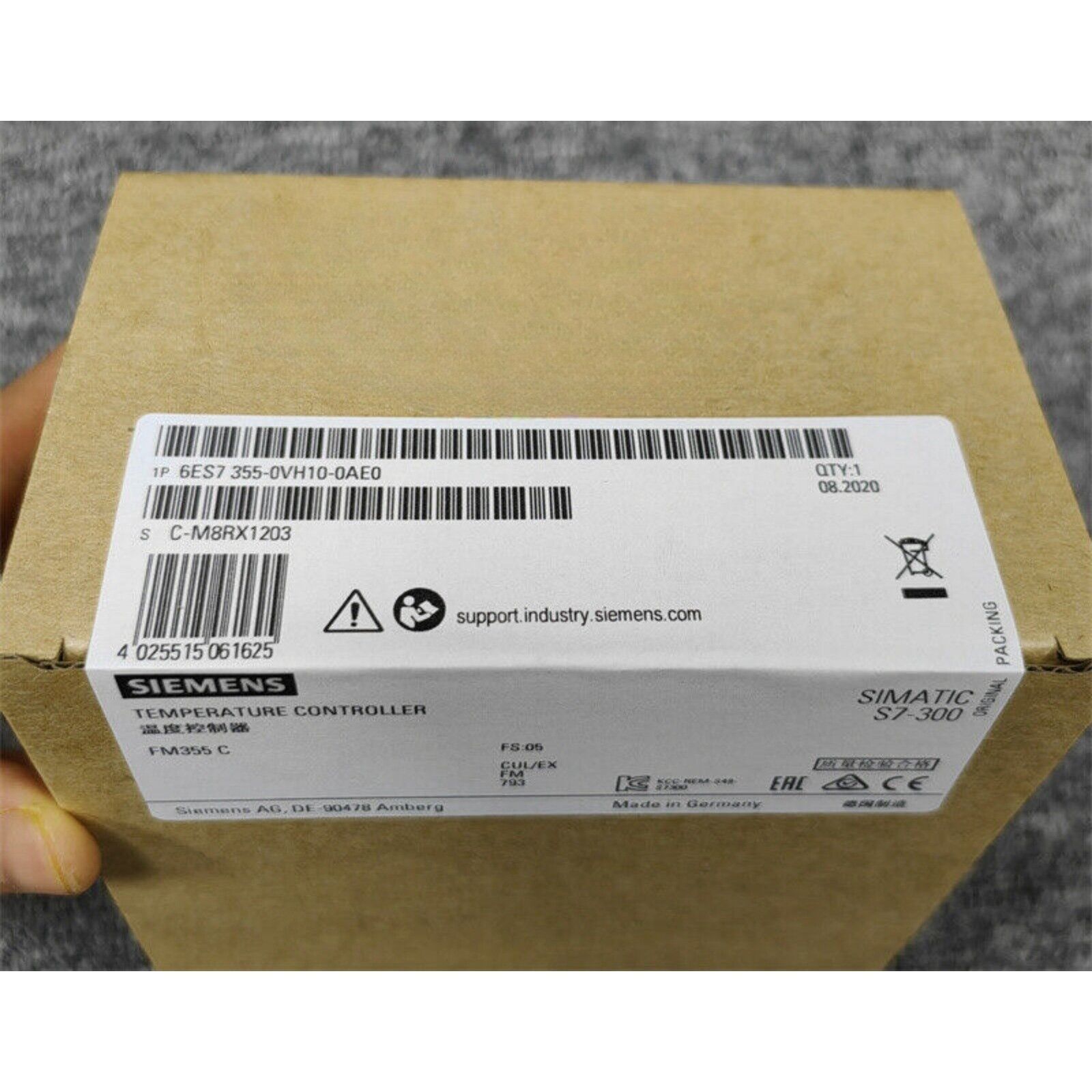 Siemens SIMATIC S7-300 FM355 C Temperature Controller Module, 6ES7355-0VH10-0AE0, industrial automation part