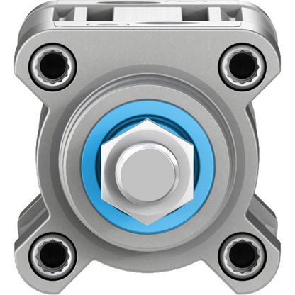 Festo DSBC-40-50-PPVA-N3 pneumatic cylinder. Silver cylinder with blue accents, industrial automation component.