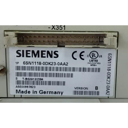 HMI Device | Siemens | 6SN1118-0DK23-0AA2 6SN1 118-0DK23-0AA2 SIMODRIVE 611 DIGITAL CONTROL