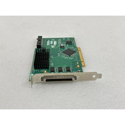 National Instruments PCI-6602 data acquisition card, green circuit board, for industrial automation, with heatsink.