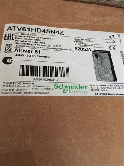 Schneider Electric ATV61HD45N4Z AC Speed Drive, 380V 45KW Industrial Automation Equipment