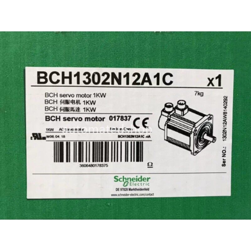 Schneider Electric BCH1302N12A1C Servo Motor, 1kW industrial automation part