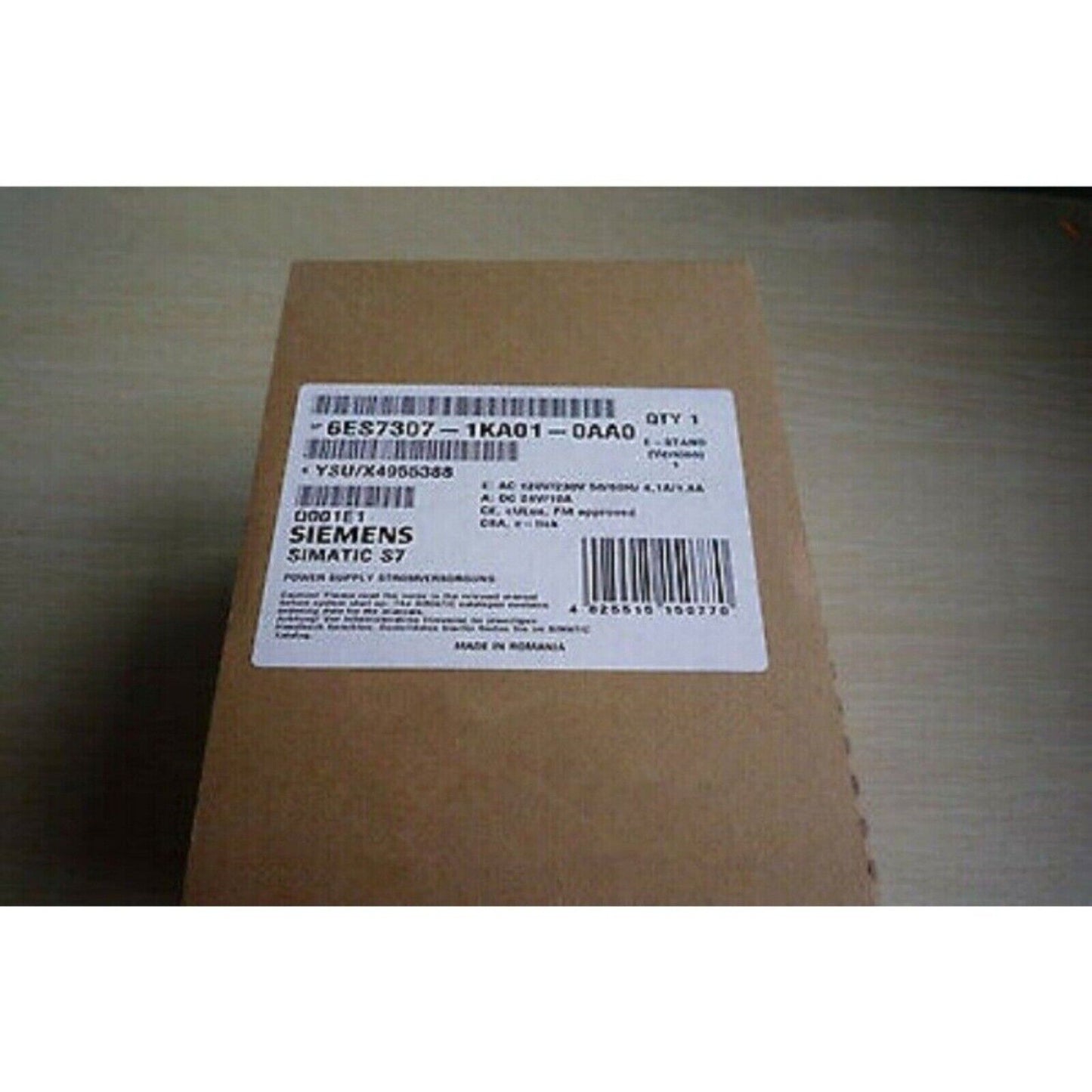 Siemens SIMATIC S7-300 Power Supply Module 6ES7307-1KA01-0AA0 in box, 24V DC 1.2A
