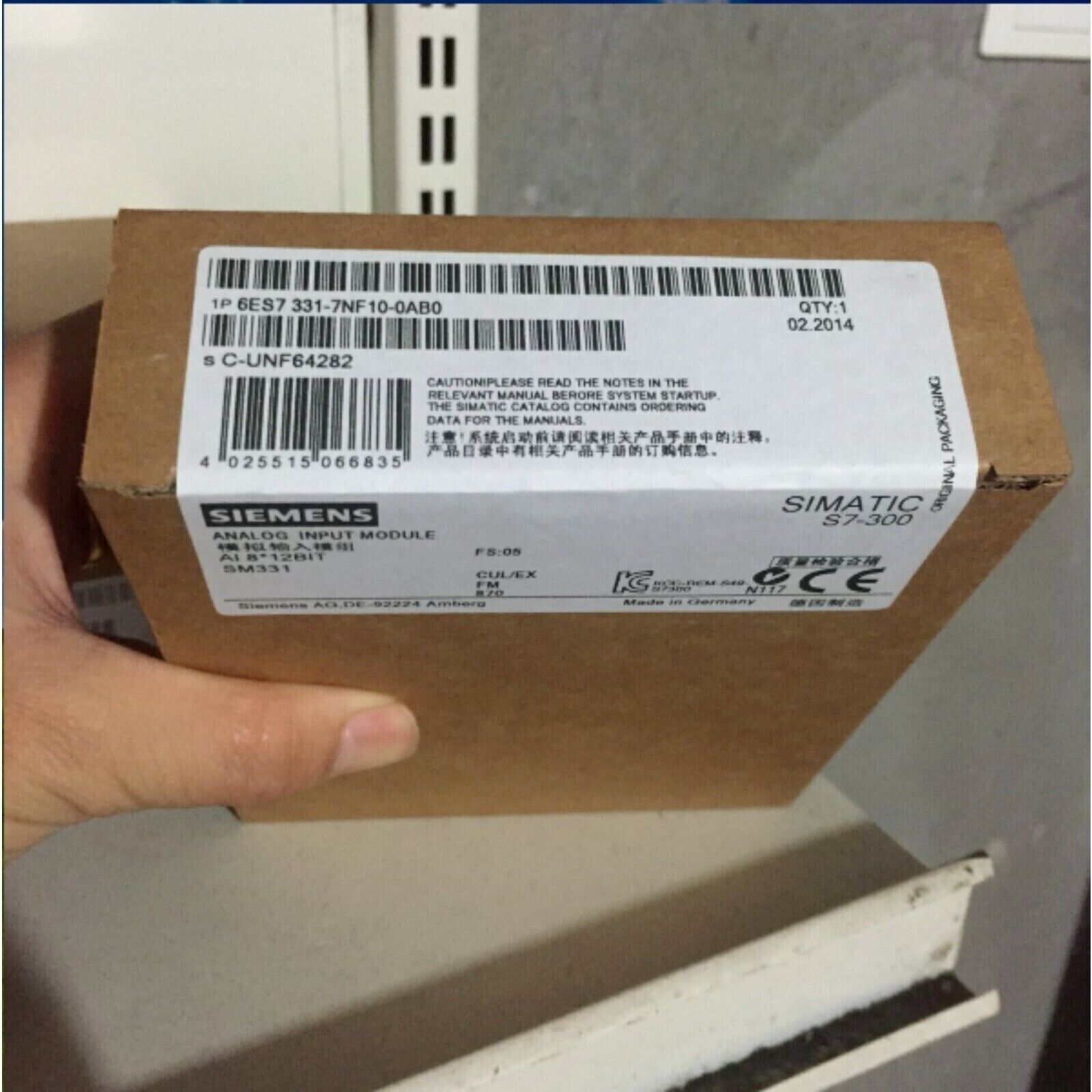 Siemens SIMATIC S7-300 Analog Input Module 6ES7331-7NF10-0AB0 packaging, industrial automation part