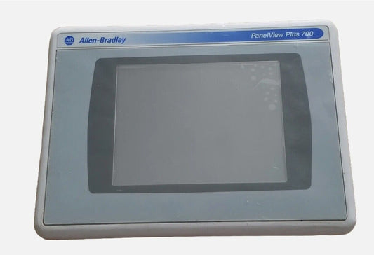Allen-Bradley PanelView Plus 700 HMI module. Grey industrial control panel.