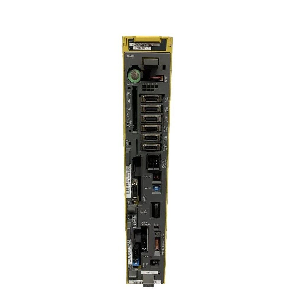 FANUC A02B-0266-B501 Series 18i-MA Control Unit. Industrial automation control unit with multiple ports and connectors.
