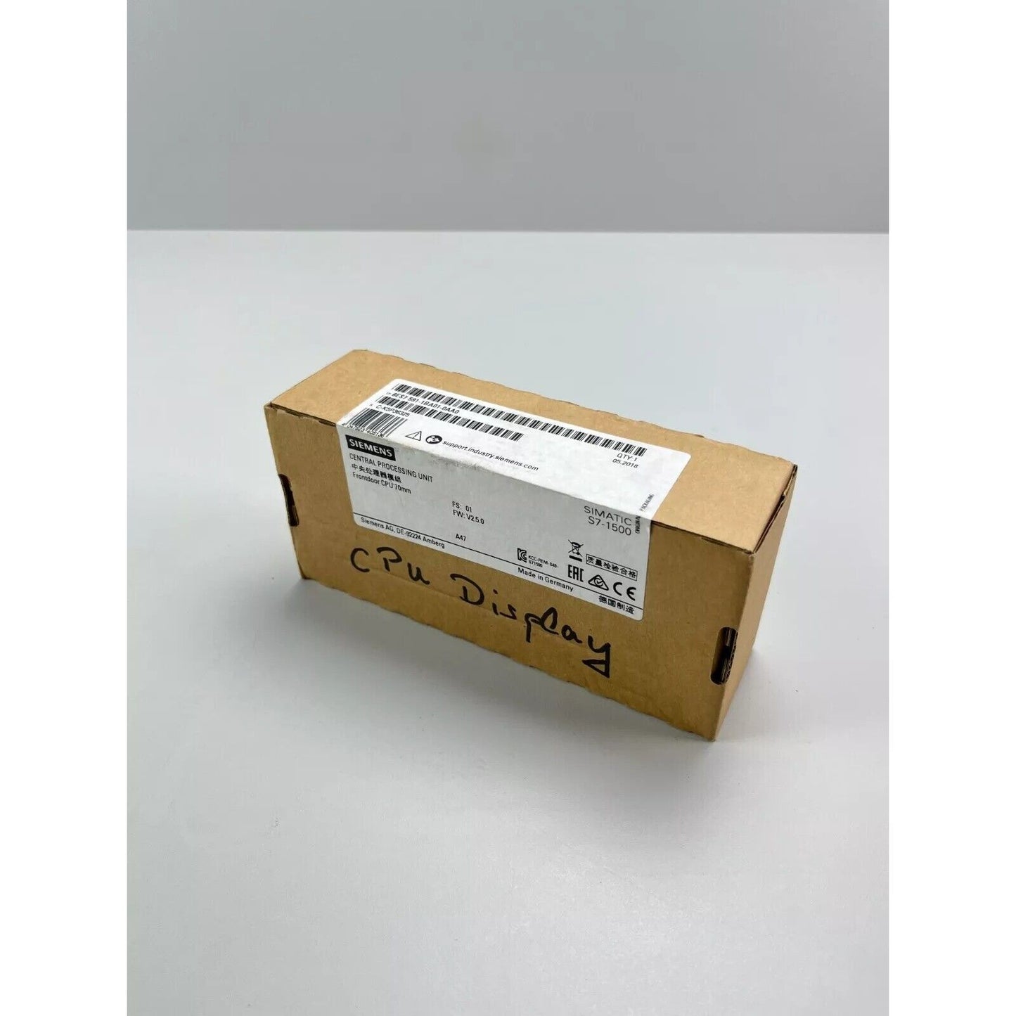 Siemens SIMATIC S7-1500 CPU Display Unit in box, product part 6ES7591-1BA01-0AA0