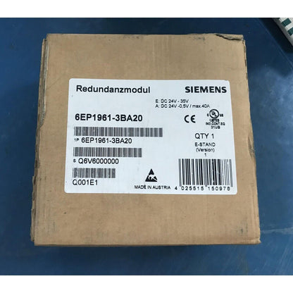 Siemens 6EP1961-3BA20 Power Supply Module box, industrial automation part.