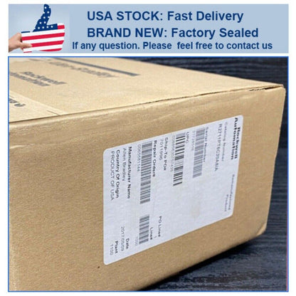 Allen-Bradley HMI panel box, factory sealed, USA stock, fast delivery. R2711PT6C20A8/A product details visible.