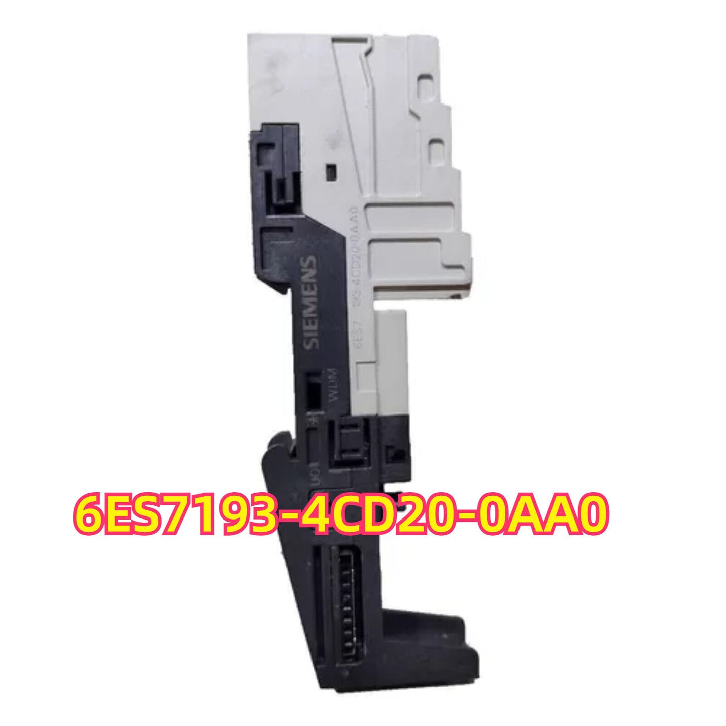 Siemens SIMATIC ET 200SP BaseUnit 6ES7193-4CD20-0AA0, black and white industrial component
