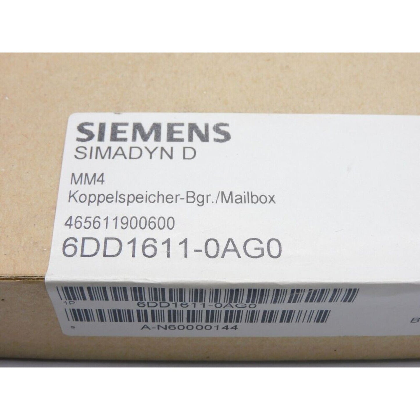 PLC | Siemens | 6DD1611-0AG0 6DD1 611-0AG0 SIMADYN D MAILBOX MM4