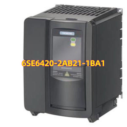 Siemens PLC 6SE6420-2AB21-1BA1, industrial automation part, built-in class A filter.