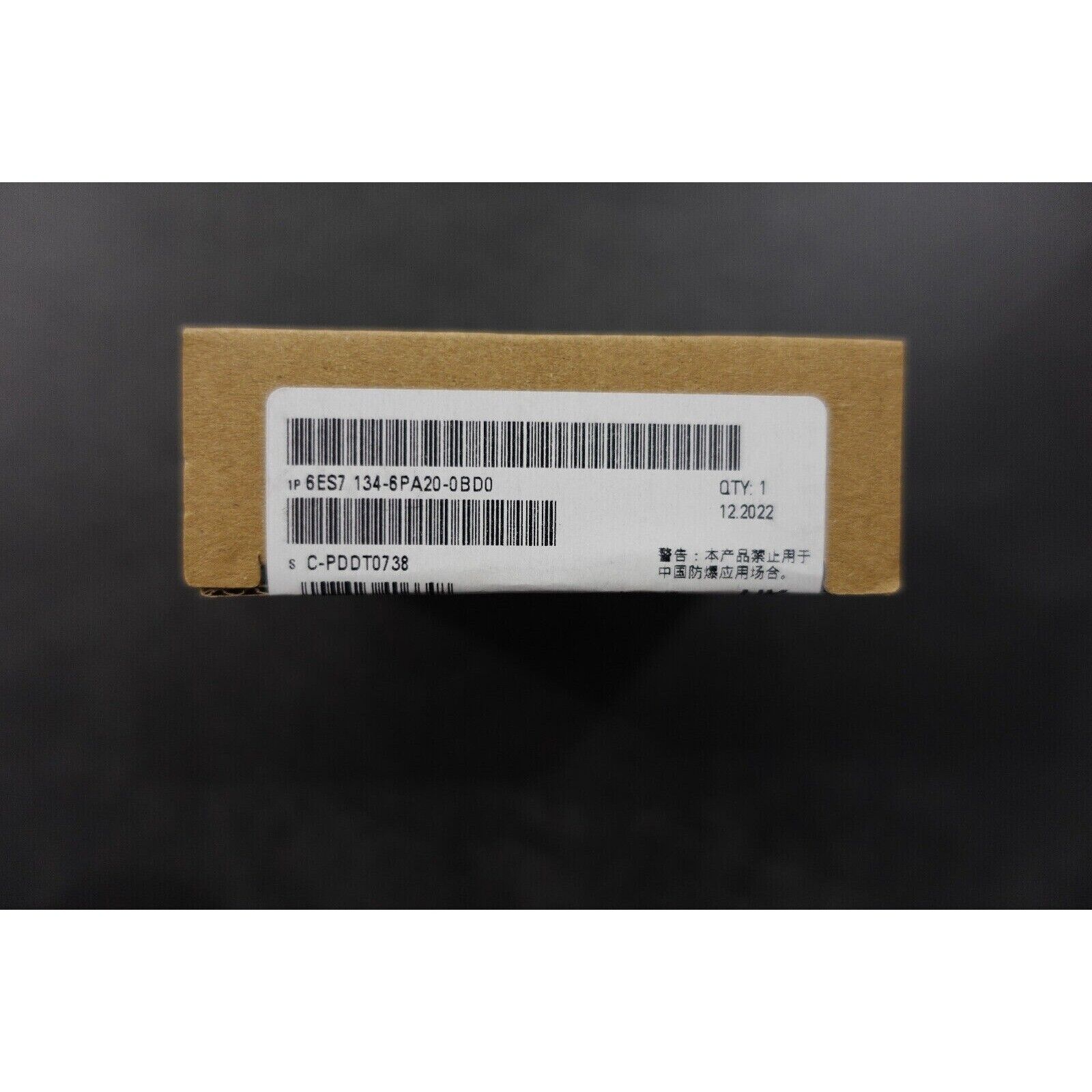 Siemens ET 200SP Analog Input Module box, part number 6ES7 134-6PA20-0BD0, QTY: 1